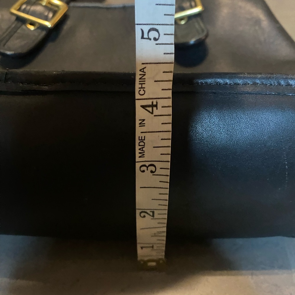 Vintage Coach 9063 Legacy Satchel Black Leather Cross Body - Picture 10 of 11